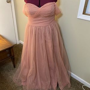 Brand new w/tags, size 20 David’s Bridal strapless gown